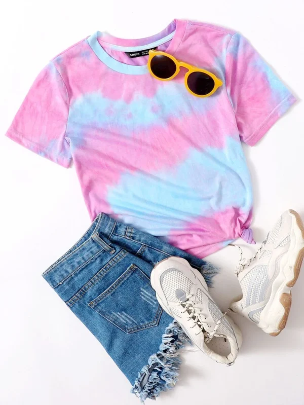 Camiseta de tie dye