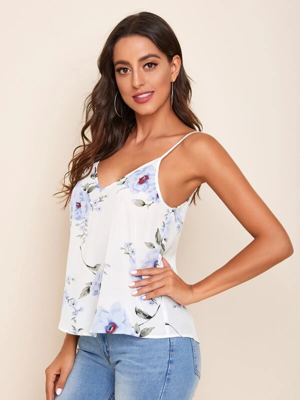 Top de tirantes con estampado floral - Imagen 2