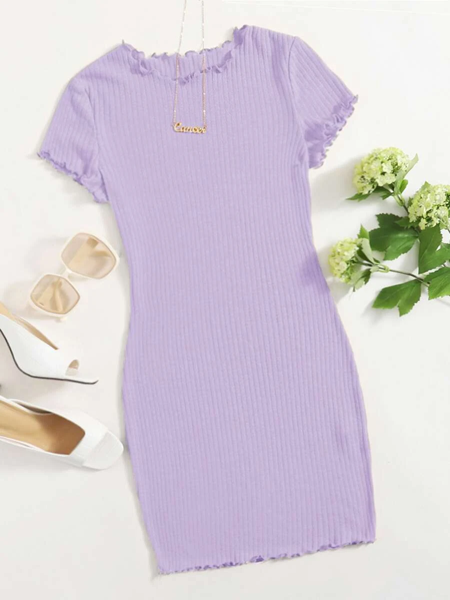 Vestido Acaracolado Liso Casual