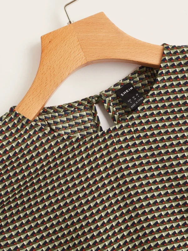 Blusa con estampado fruncido - Imagen 3