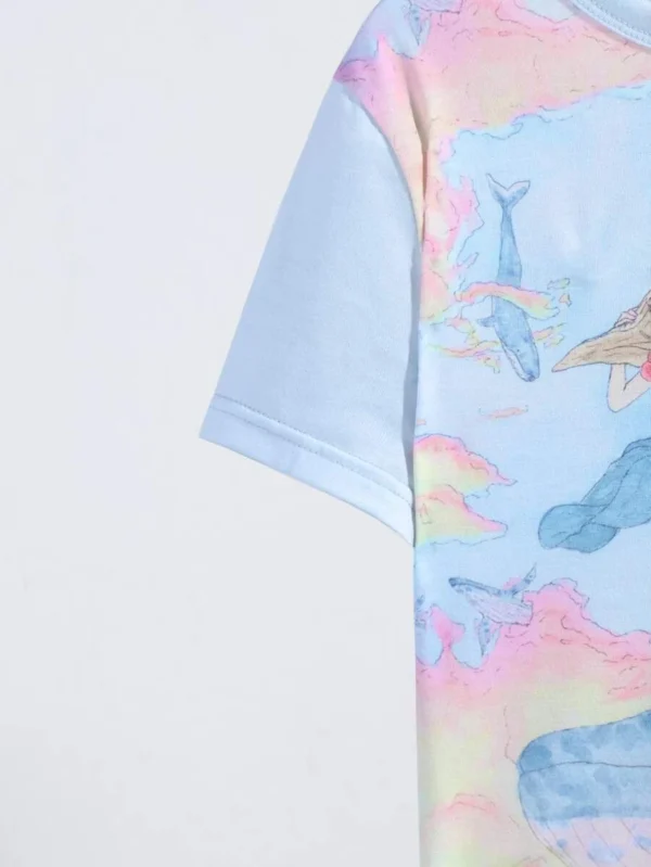 Andy Lozano Camiseta ballena con con estampado de figura - Imagen 4