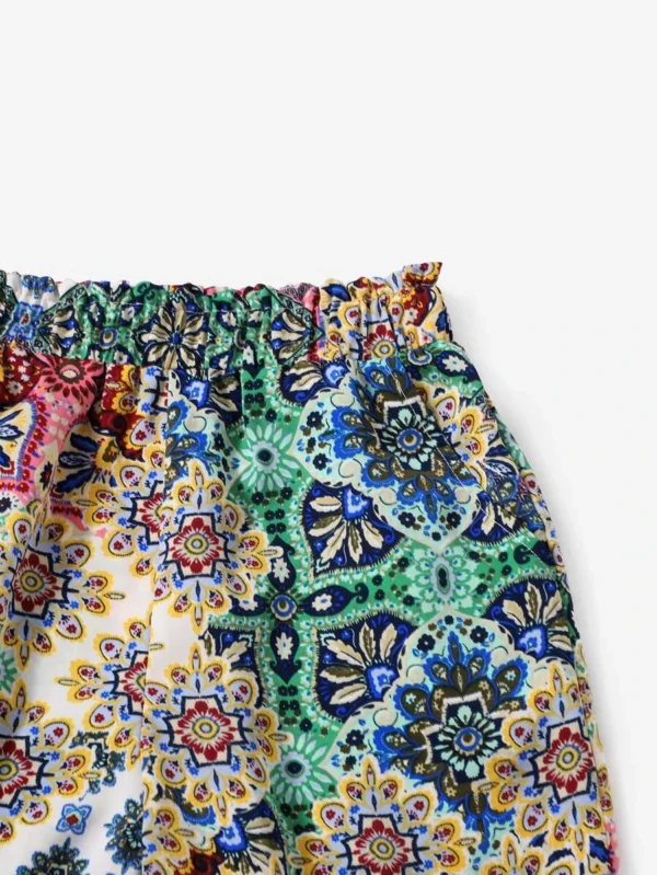 Pantalones de pierna ancha con estampado - Imagen 3