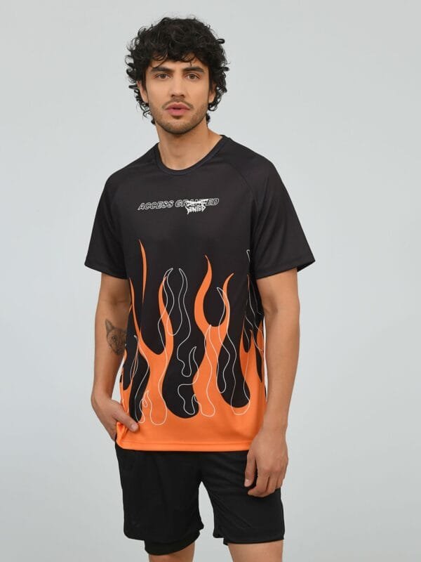 Playera Sublimada Flamas