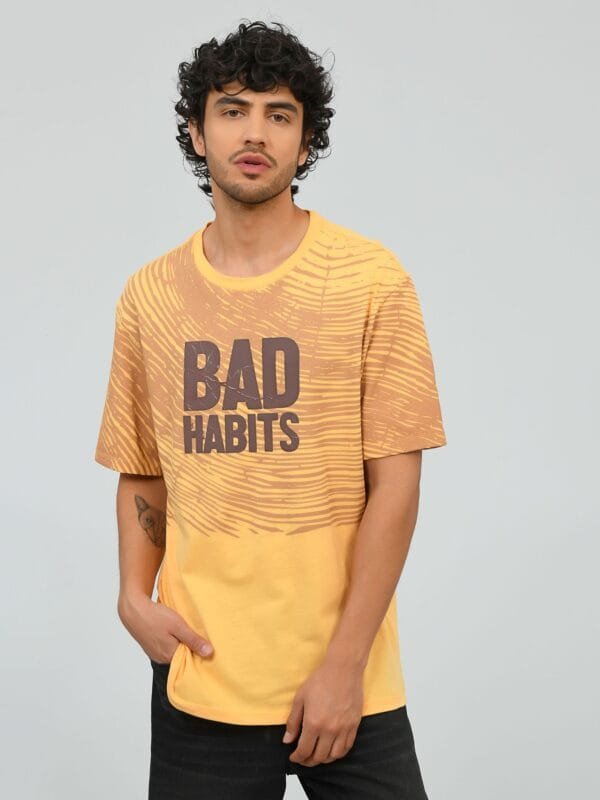 Playera Estampado Bad Habits