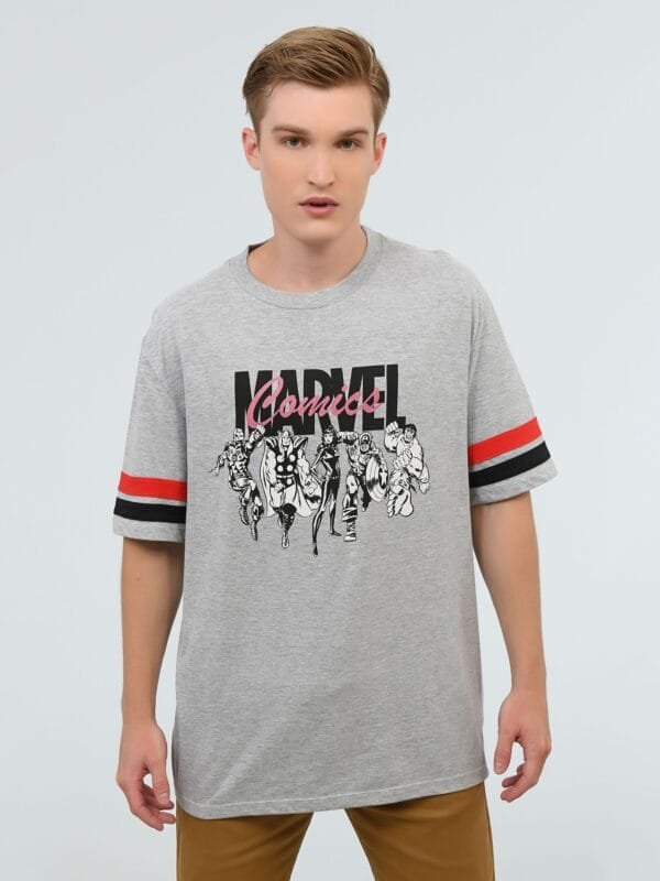Playera Franjas Marvel Comics