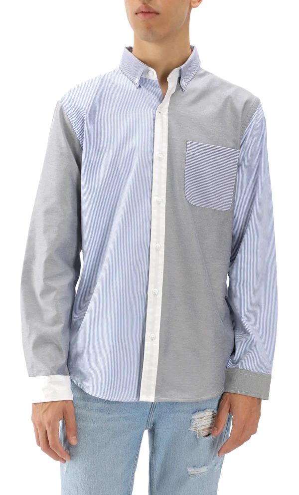 Camisa Manga Larga Con Bloques