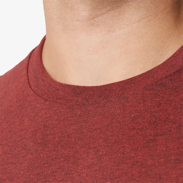 Playera london cuello redondo hombre rojo vino - Imagen 2