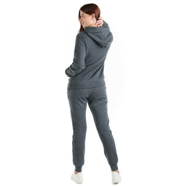 Sudadera Gris Con Capucha Sin Cierre - Imagen 2