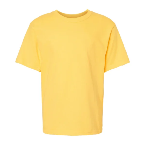 Playera cuello redondo juvenil amarillo