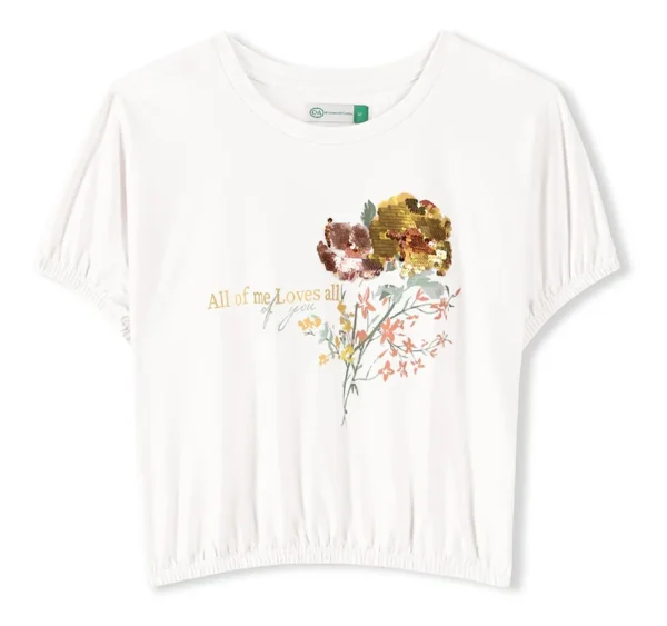 Top Rib C&a Manga Corta De Mujer