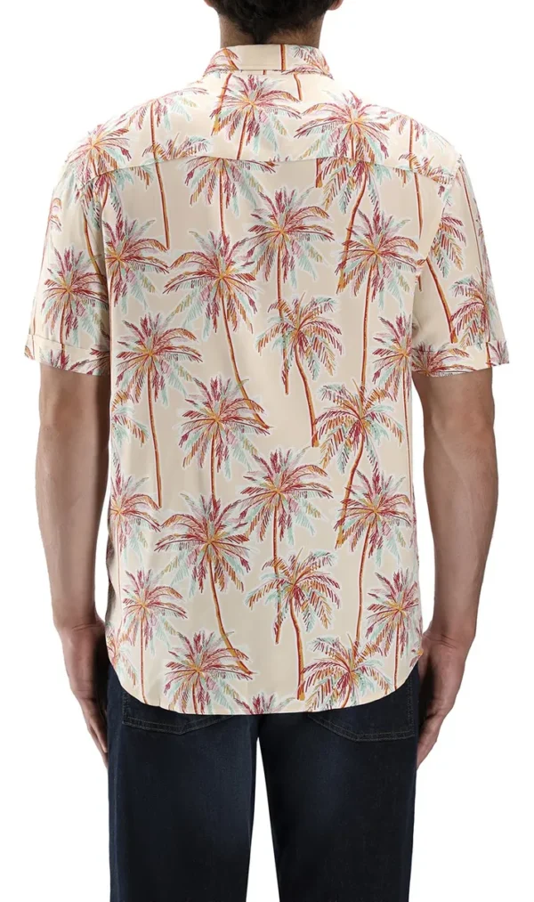 Camisa manga corta viscosa estampada de hombre - Imagen 2
