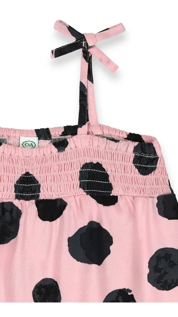Blusa Sin Mangas Estampado Lunares De Niña C&A - Imagen 3
