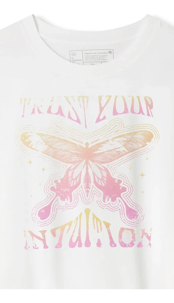 Playera C&A De Mujer Estampada Manga Corta - Imagen 4