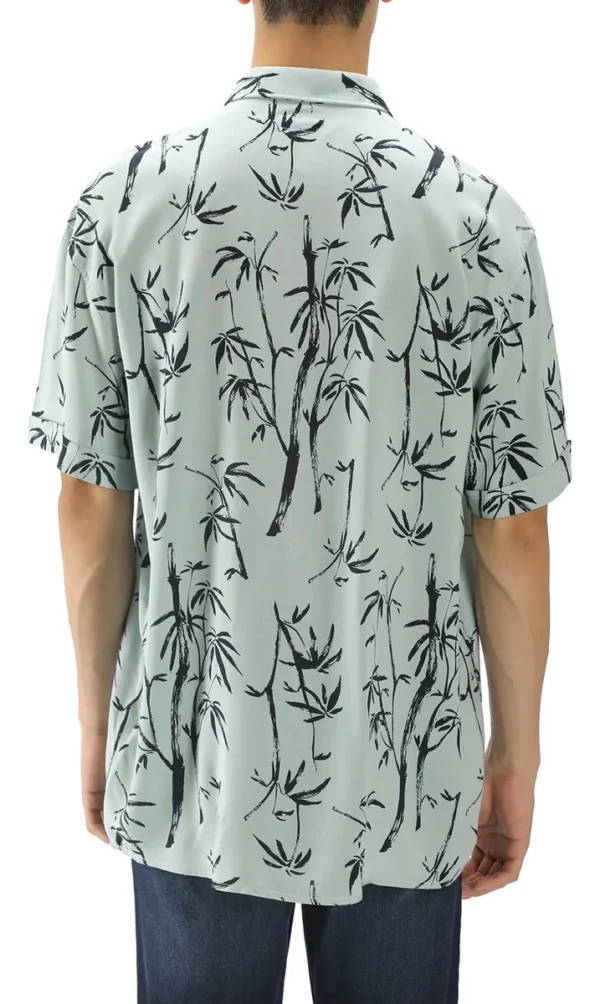 Camisa Manga Corta Viscosa Estampada Hombre C&A - Imagen 2
