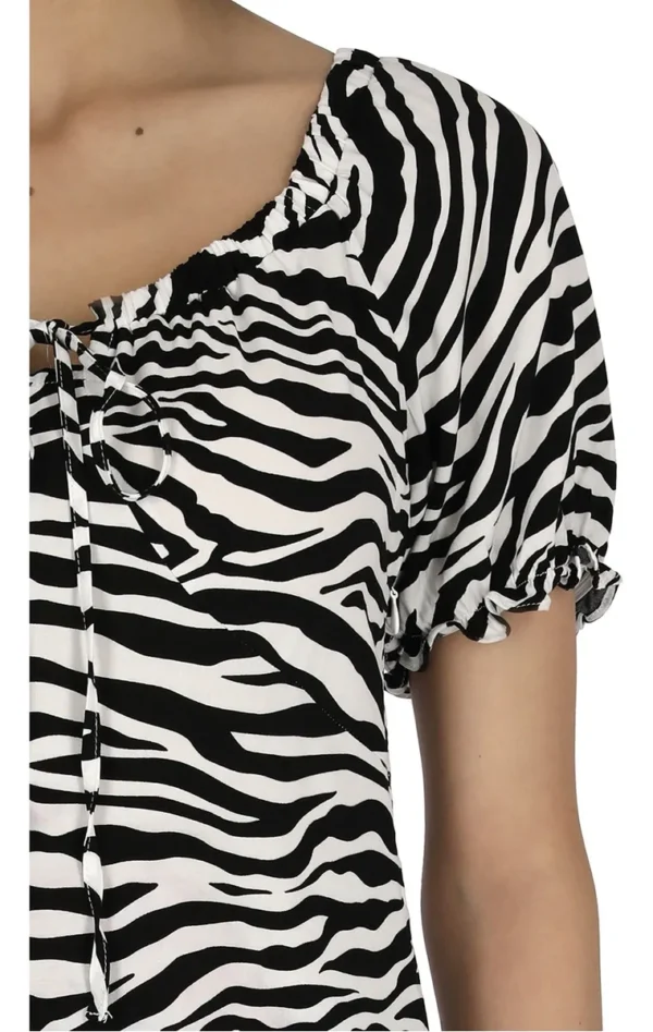 Vestido Corto Animal Print De Mujer C&A - Imagen 3