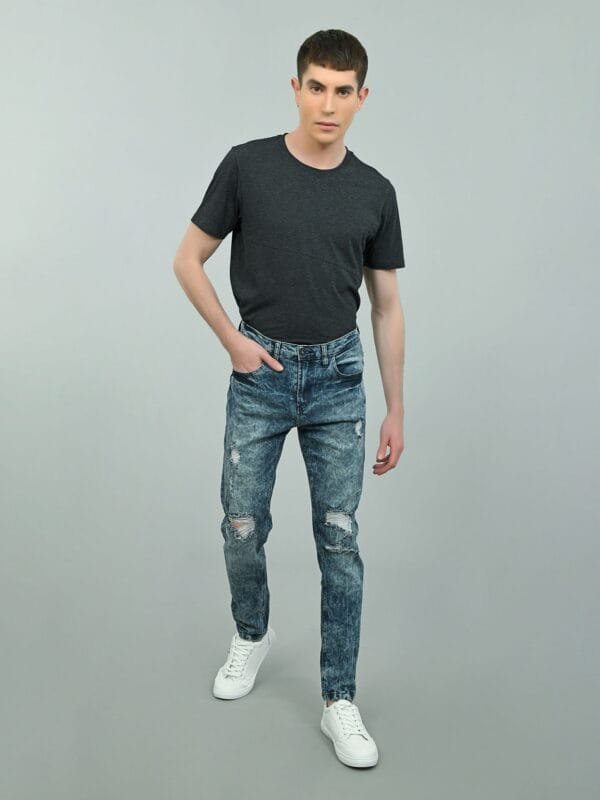 Jeans Acid Wash con Destrucciones CCP