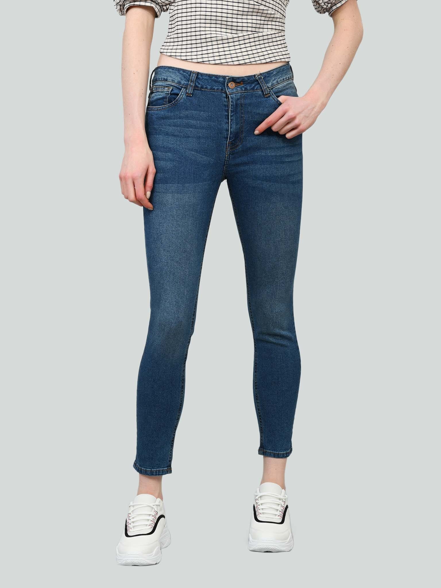 Jeans Skinny Tiro Regular Stone Alto - Imagen 4
