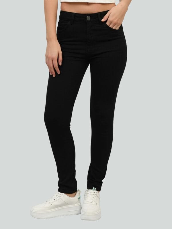 Jeans Skinny Tiro Alto Negro CCP - Imagen 4