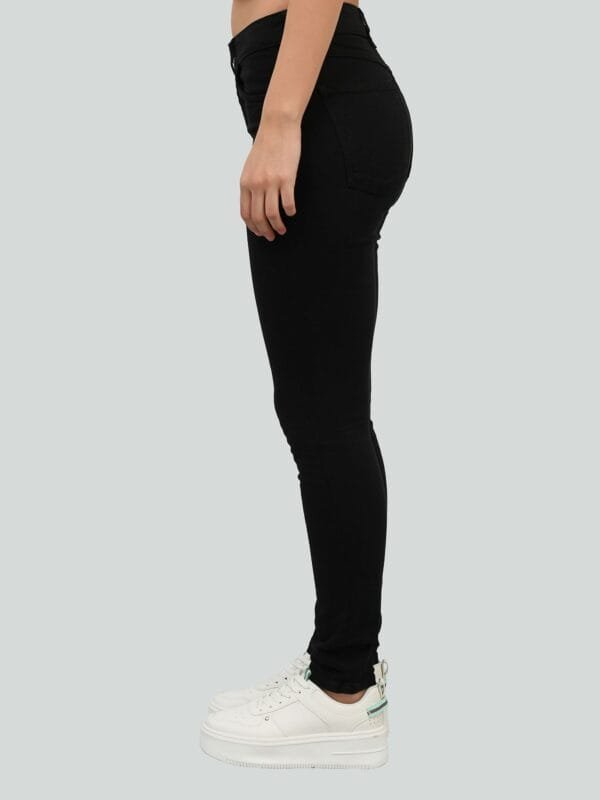 Jeans Skinny Tiro Alto Negro CCP - Imagen 3