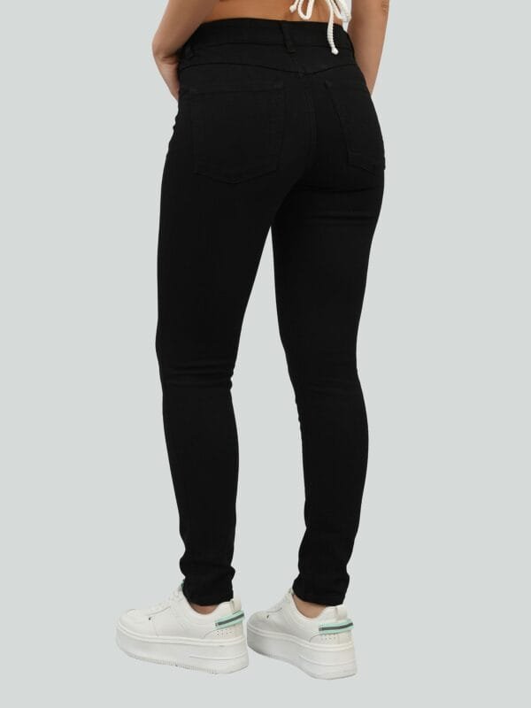 Jeans Skinny Tiro Alto Negro CCP - Imagen 2