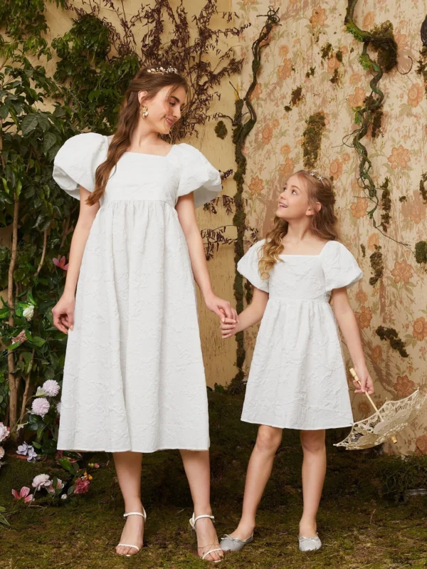 Vestidos para niñas Cremallera Liso Glamour - Imagen 4