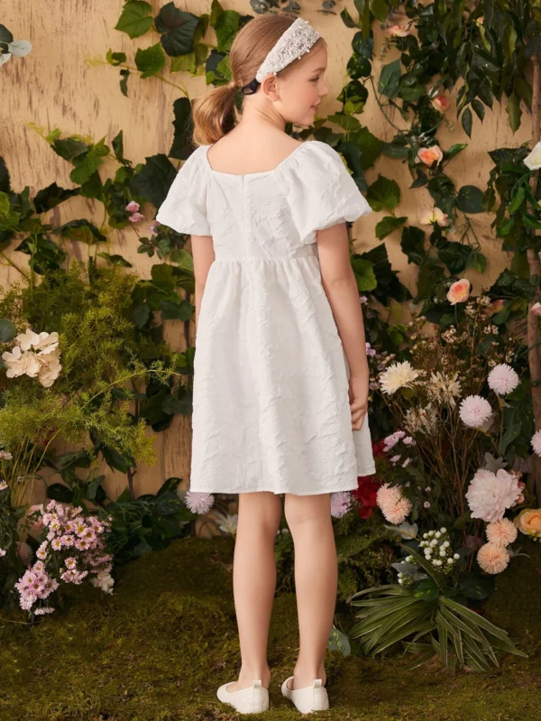 Vestidos para niñas Cremallera Liso Glamour - Imagen 2