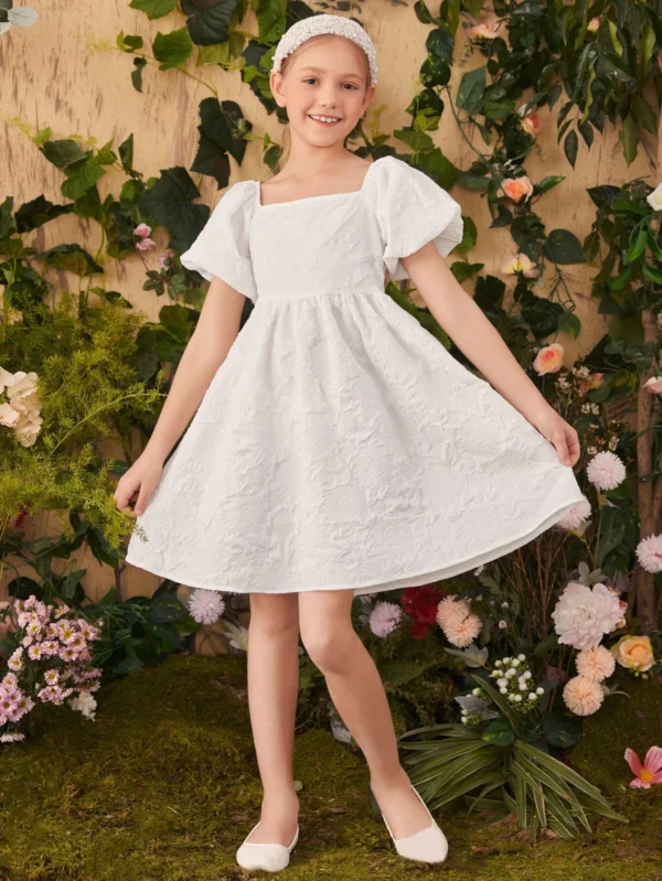 Vestidos para niñas Cremallera Liso Glamour