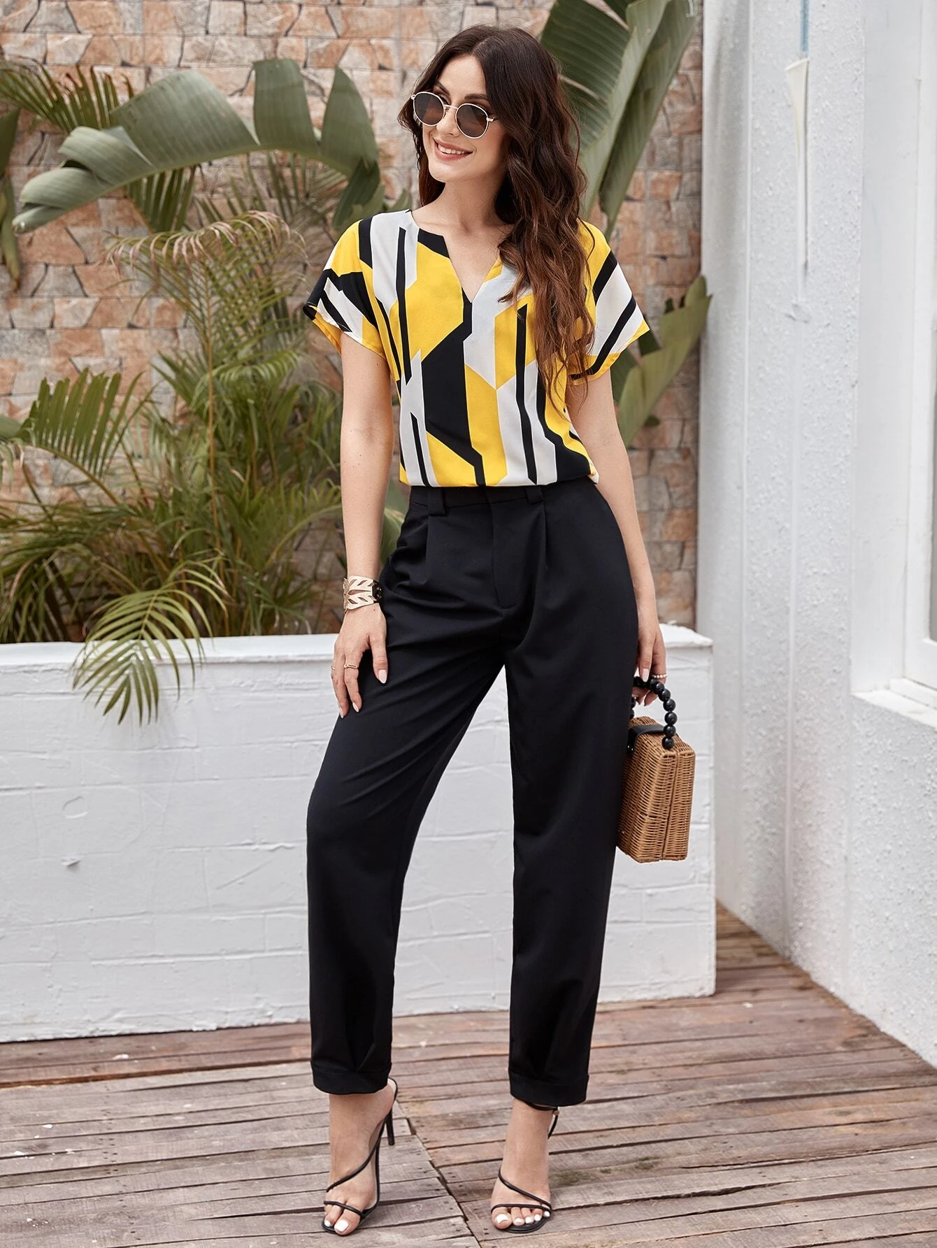 Blusas Geométrico Casual - Imagen 4