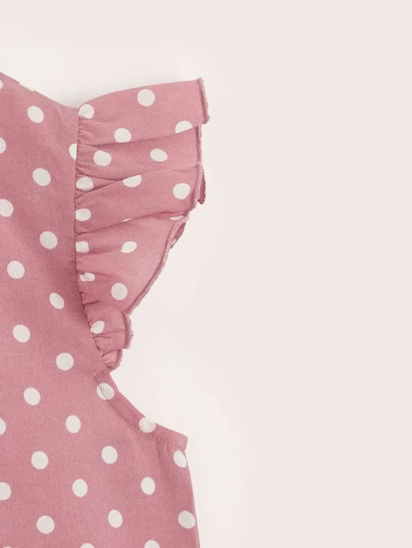 Blusa de lunares de manga mariposa - Imagen 3