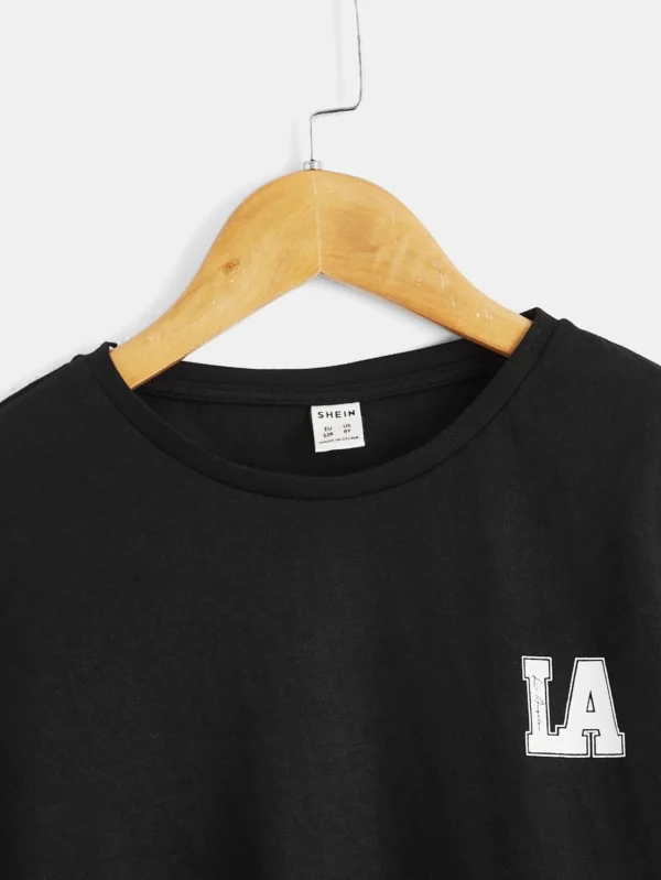 Camiseta con estampado de letra - Imagen 3