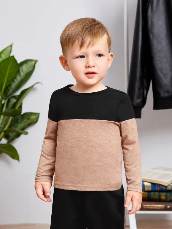 Bebé Camiseta de dos tonos