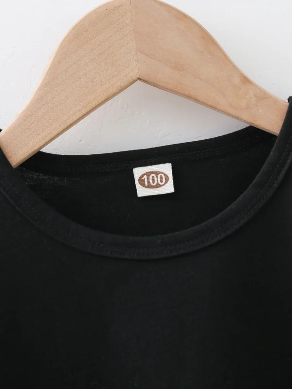 Niñitos Camiseta con estampado de rosa irregular - Imagen 4