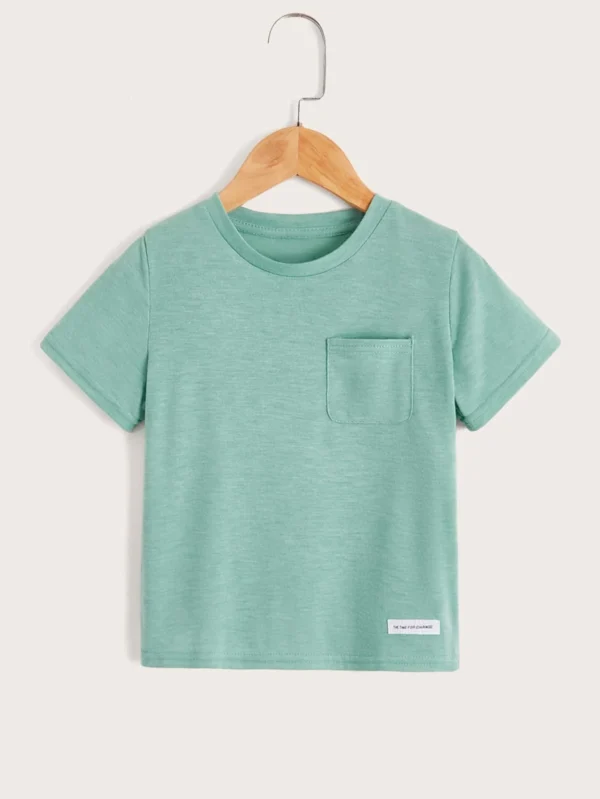 Niñitos Camiseta con parche de letra