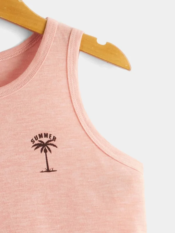 Niñitos Tank con estampado de árbol de coco - Imagen 2