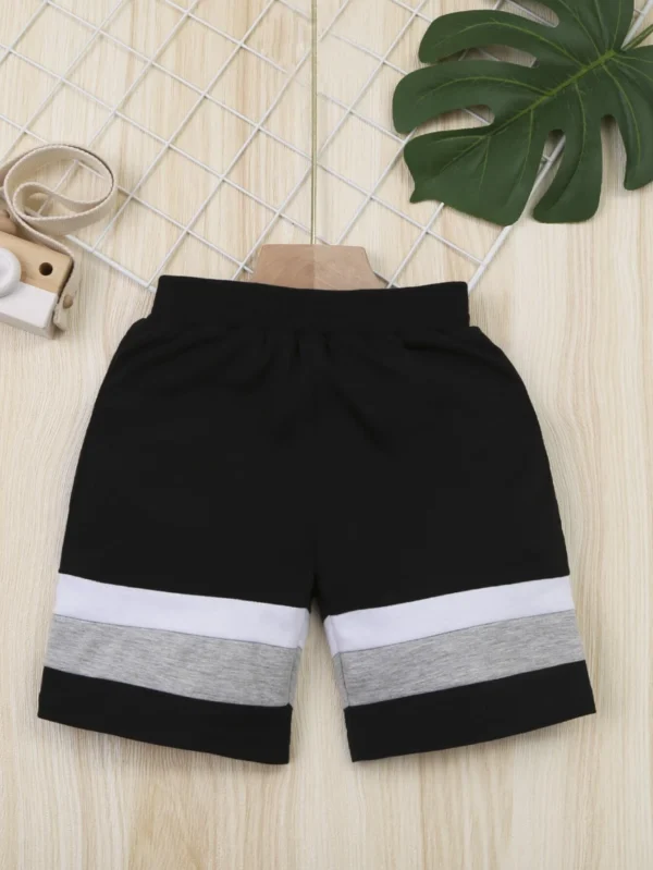 Niñitos Shorts de color combinado