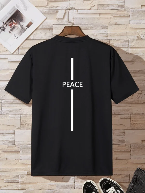 Hombres Camiseta con estampado de letra