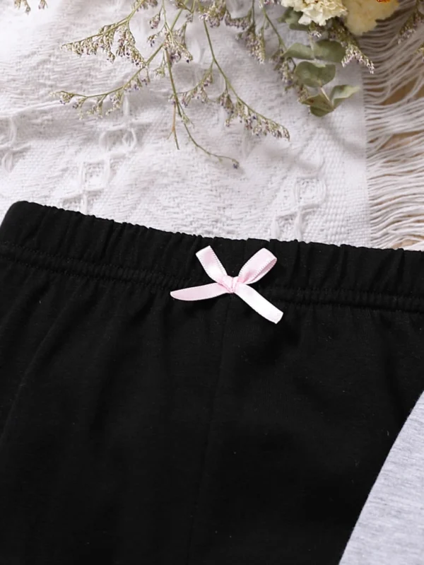 Bebé 3 piezas Pantalones con lazo delantero - Imagen 5