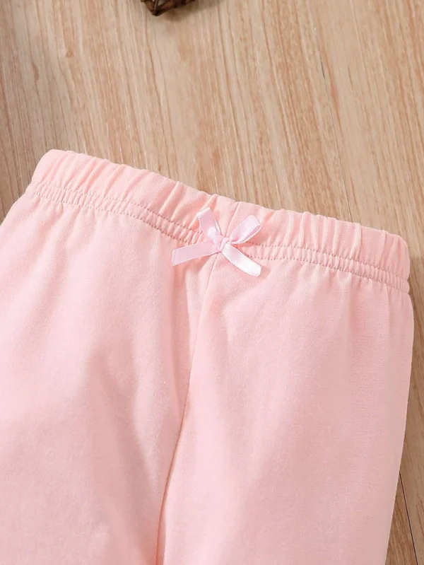 Bebé 3 piezas Pantalones con lazo delantero - Imagen 3