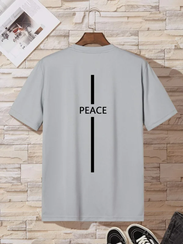 Hombres Camiseta con estampado de letra