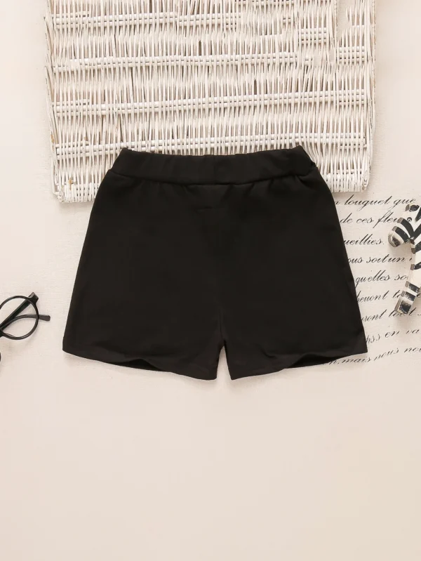 Niñito Shorts reflectante con estampado de dibujos animados - Imagen 3