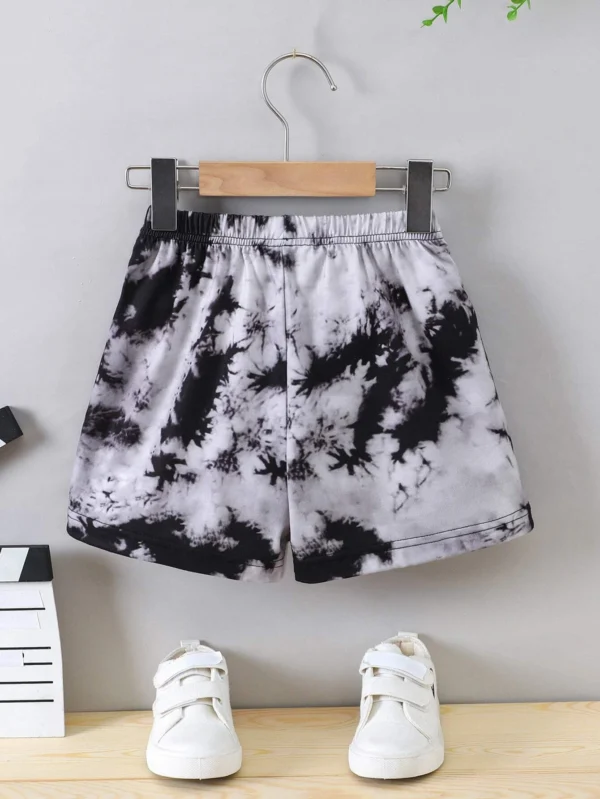 Niñito Shorts de tie dye con lazo delantero - Imagen 5