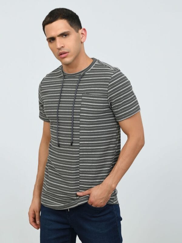 Playera Manga Corta Rayas