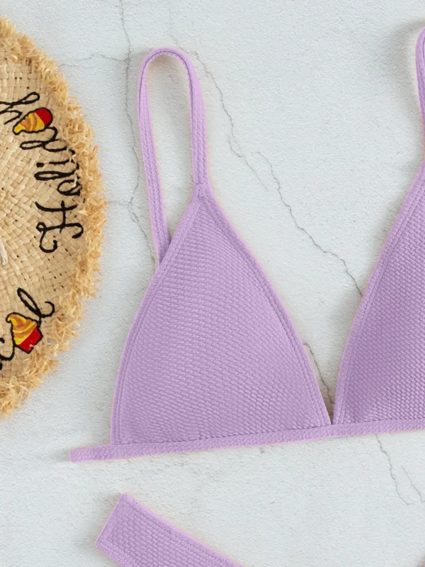 Bañador bikini simple corte alto - Imagen 4