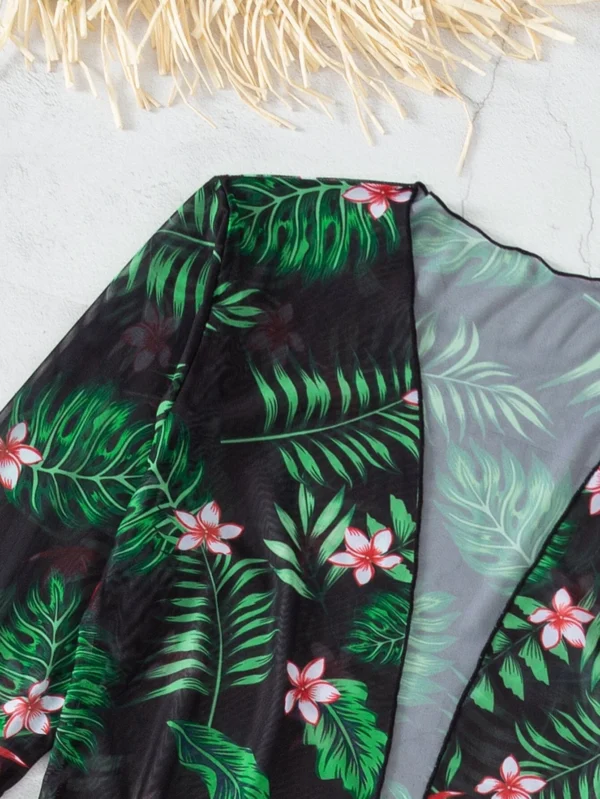 Kimono con estampado tropical - Imagen 4
