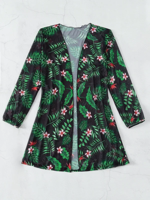 Kimono con estampado tropical - Imagen 2