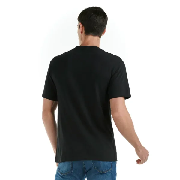 Playera negra Cuello Redondo hombre Manga Corta Lisa - Imagen 2