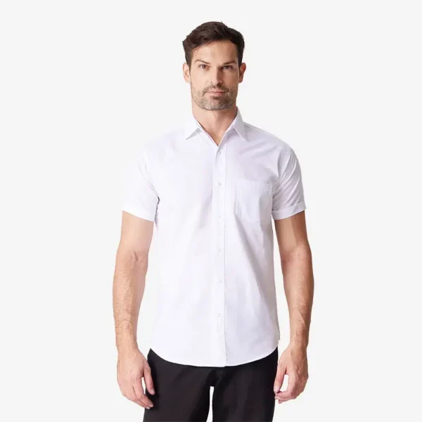 Camisa manga corta hombre blanco