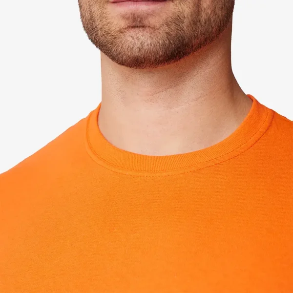 Playera Naranja hombre Cuello Redondo Manga Corta - Imagen 2
