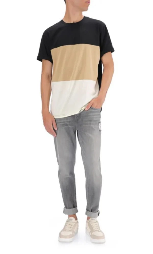 Playera Bloques Color C&a De Hombre Negro