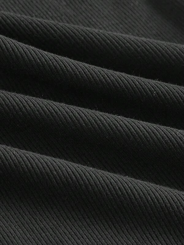 Chicas adolescentes Top crop de cuello asimétrico - Imagen 3